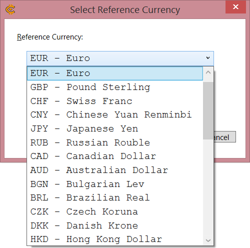 Currency Selection