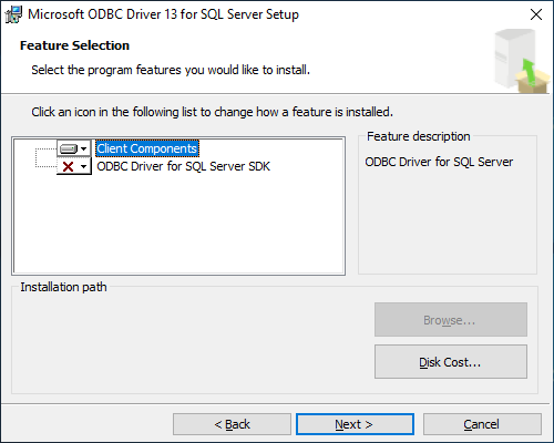 odbc driver 13 for sql server download