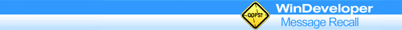WinDeveloper OWA Message Recall