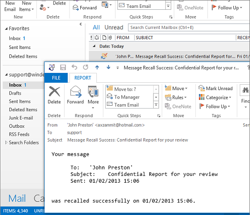 Article Recall An Email In Outlook 