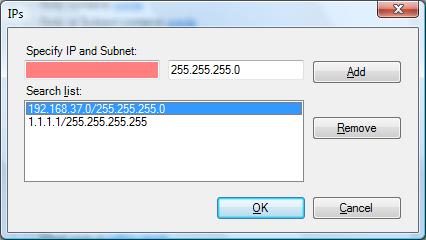 IPs or subnets