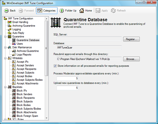 IMF Tune Registration