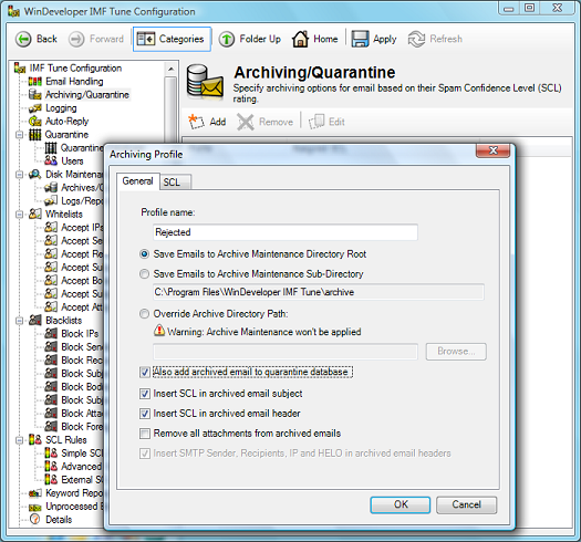 Archiving Profile