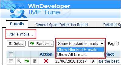Filtering Interface
