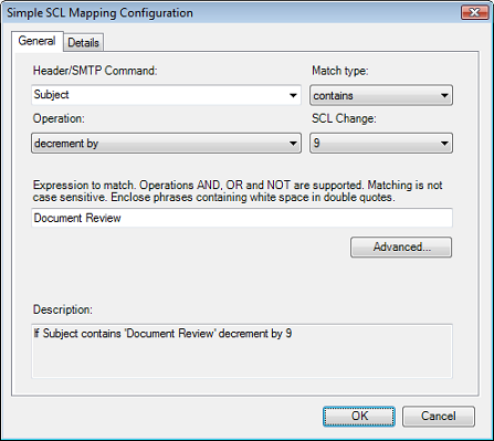 Simple SCL Rule