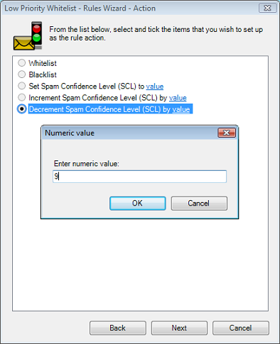 Advanced SCL Rules Action