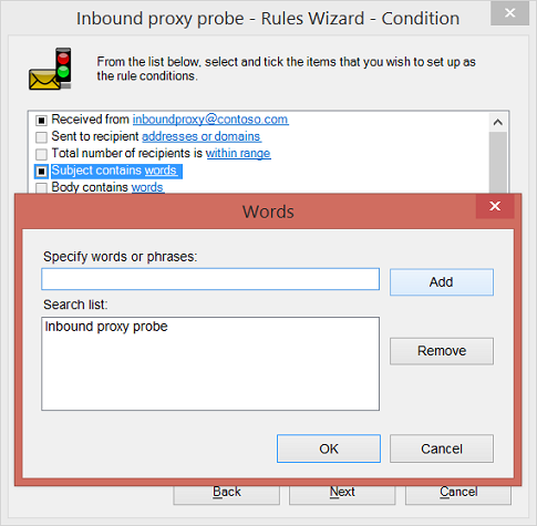 Subject Condition